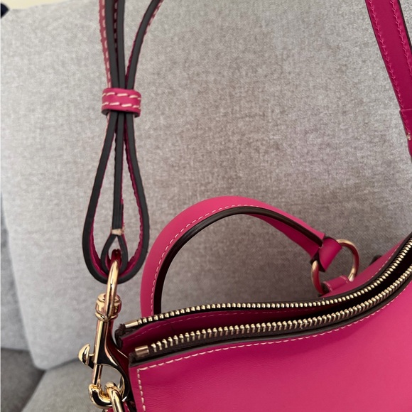 Dooney & Bourke Penrose Pocket Satchel Fuchsia - Picture 8 of 9
